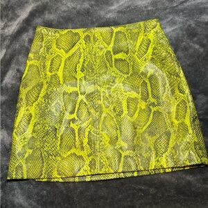 H&M Neon yello Green Mini Pencil vintage